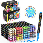 NICETY 72-Color Direct-Ink Acrylic Paint Marker Set