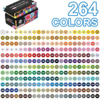 NICETY 264-Color Direct-Ink Acrylic Paint Marker Set