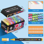 NICETY 264-Color Direct-Ink Acrylic Paint Marker Set