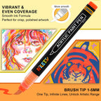 NICETY 32 P Yellow-Tone Acrylic Paint Markers (Gift Packaging)