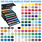 NICETY 108 Dual-Tip Markers for Drawing & Art