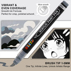 NICETY 32 P Grey-Tone Acrylic Paint Markers (Gift Packaging)